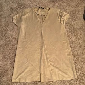Zara faux suede shirt